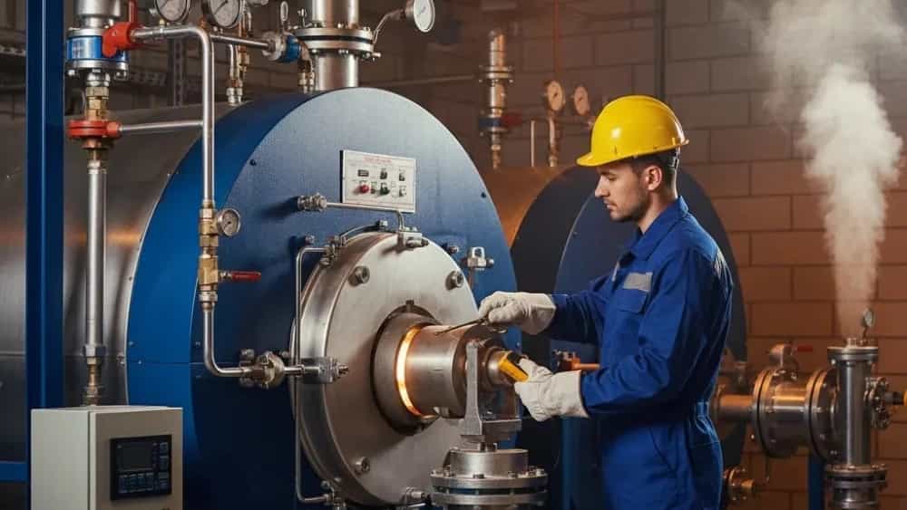 تعمیرات دیگ بخار و تنظیم مشعل در تهران